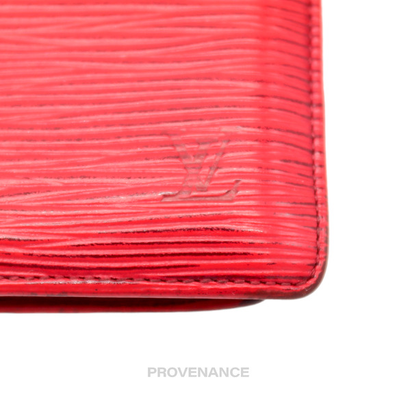 🔴 Louis Vuitton Marco Wallet - Red Epi Leather - Picture 5 of 9